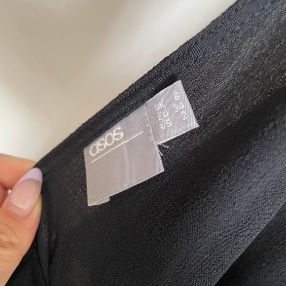 ASOS Black Maxi Dress with Bow tie in back - Picture 5 of 5